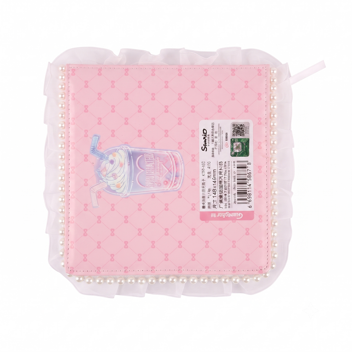 Sanrio Hello Kitty Lace Window Square Notebook – Kawaii PU Leather Journal