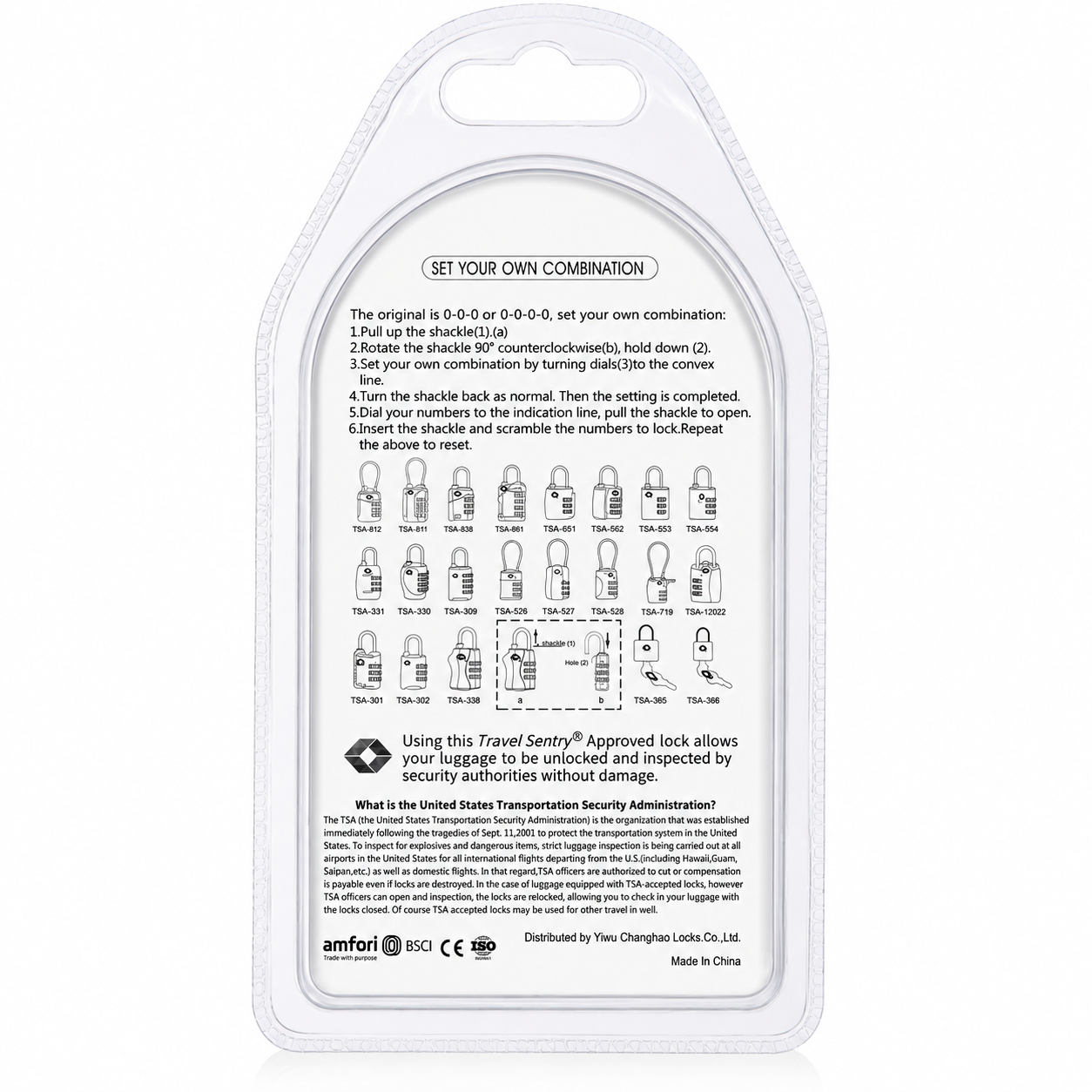 CJSJ Travel Sentry Approved 3-Digit Combination Luggage Padlock – Blue