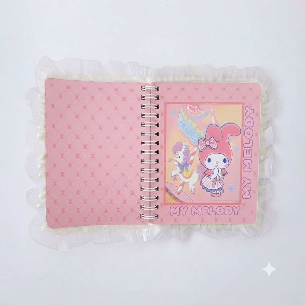 Sanrio My Melody Lace-Trimmed Square PU Journal | 160 Pages