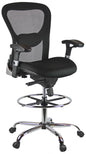 Harwick Deluxe Mesh Drafting Stool with Arms