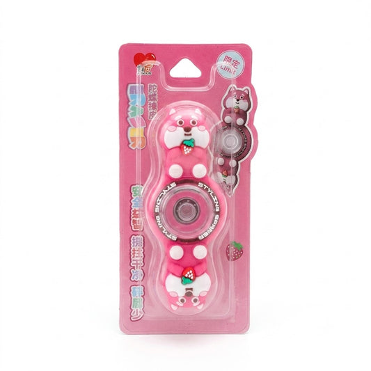 Strawberry Shiba Inu Fidget Spinner Eraser – Kawaii Novelty Stationery