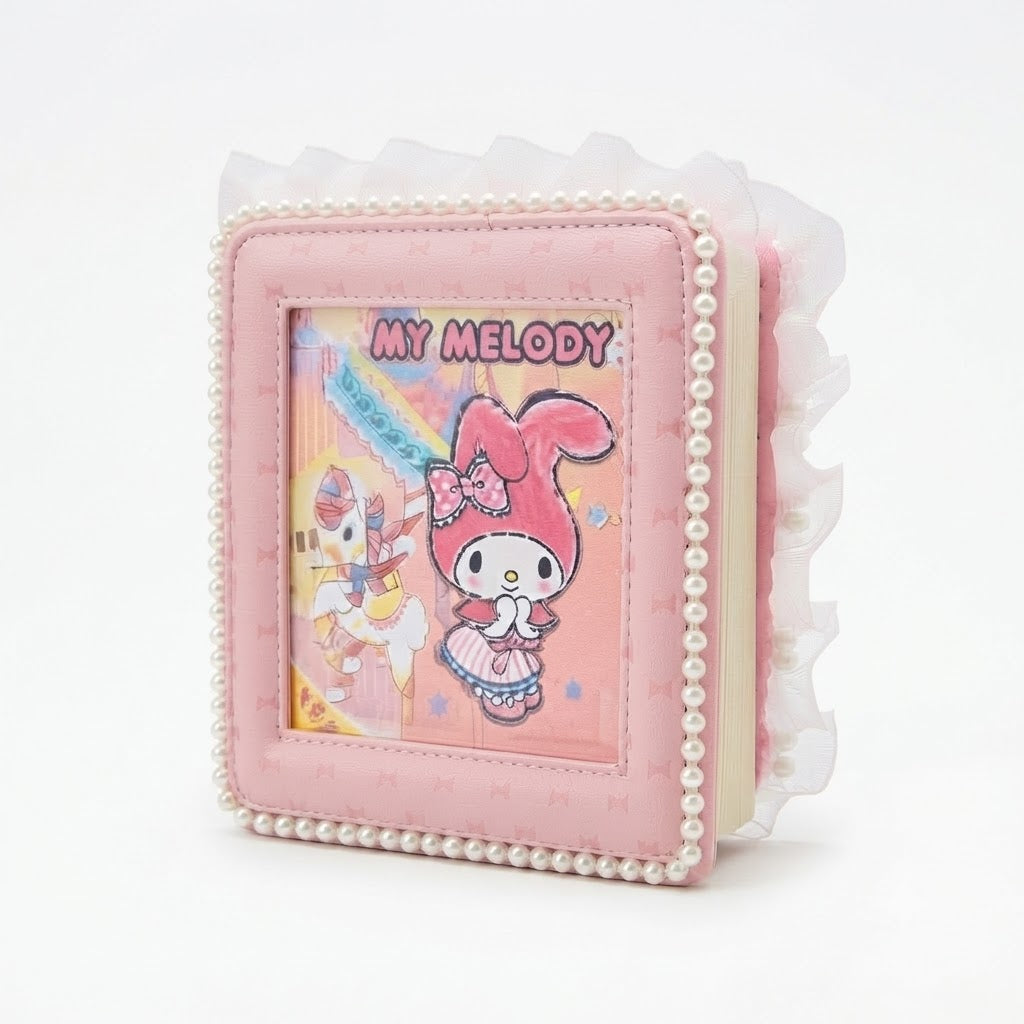 Sanrio My Melody Lace-Trimmed Square PU Journal | 160 Pages