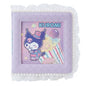 Sanrio Licensed Kuromi Square Planner Notebook - Purple PU Leather with Pearl Lace, 148x148mm.