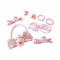 Hair Accessories, Kids Hair Clips, Sanrio Hair Pins, Bow Hair Tie, Claw Clips, Gift Set, Pink Hair Styling, Kawaii Hair Accessories, Girls Hair Clips, Hair Elastics, Cute Hair Pins, Cartoon Hair Clips, Aesthetic Hair Accessories, Hair Styling Set
