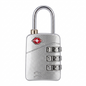 CJSJ Travel Sentry TSA-Accepted 3-Digit Combination Luggage Padlock – Silver