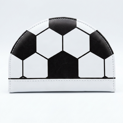 Soccer Ball D-Shaped Half-Moon Notebook (Blank / Lined)