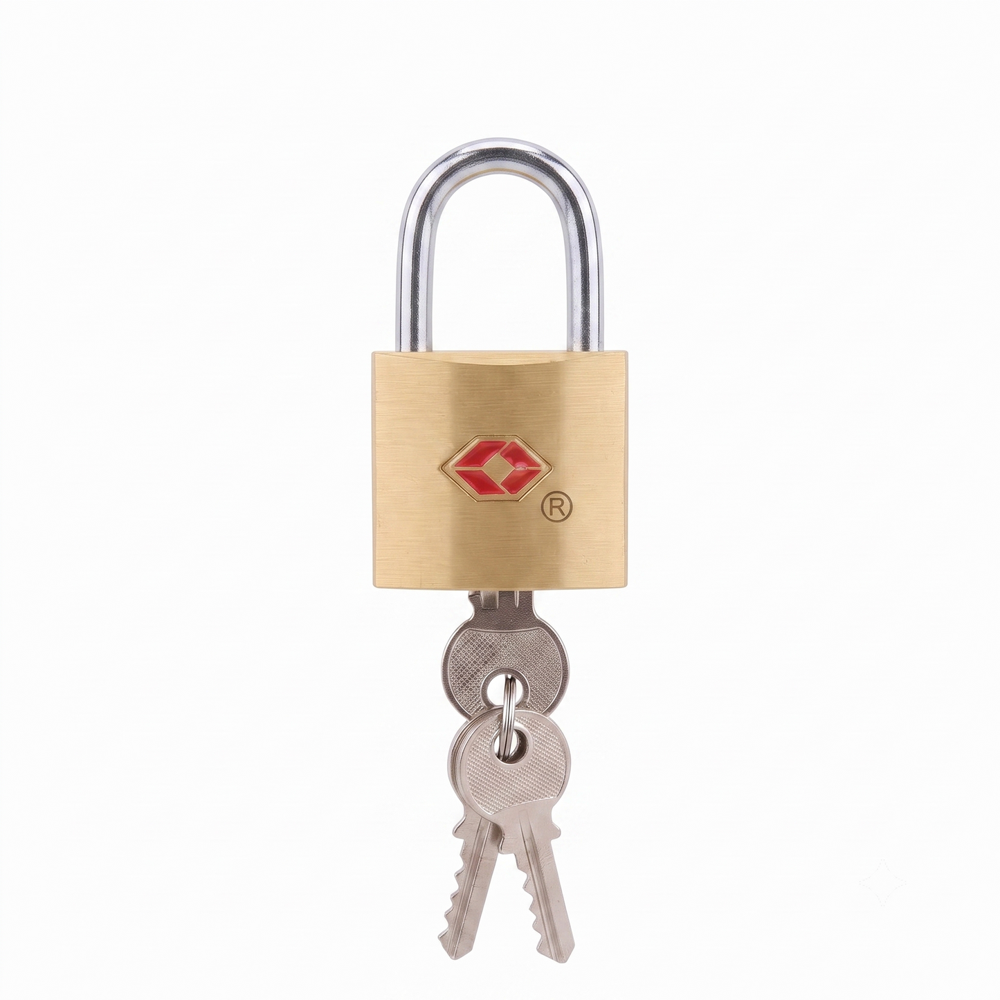 CJSJ Travel Sentry Key Luggage Padlock with 2 Keys – Gold