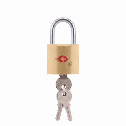 CJSJ Travel Sentry Key Luggage Padlock with 2 Keys – Gold