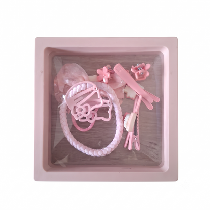Hair Accessories, Kids Hair Clips, Sanrio Hair Pins, Bow Hair Tie, Claw Clips, Gift Set, Pink Hair Styling, Kawaii Hair Accessories, Girls Hair Clips, Hair Elastics, Cute Hair Pins, Cartoon Hair Clips, Aesthetic Hair Accessories, Hair Styling Set