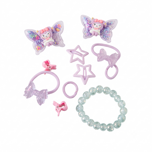 Hair Clips for Girls Kids Cute Hair Clips & Pins Set for Baby & Small Girls, Birthday Gift Items & Hair Accessories (Random Colors & Designs)