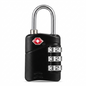 CJSJ Travel Sentry TSA-Approved 3-Digit Combination Luggage Padlock – Black