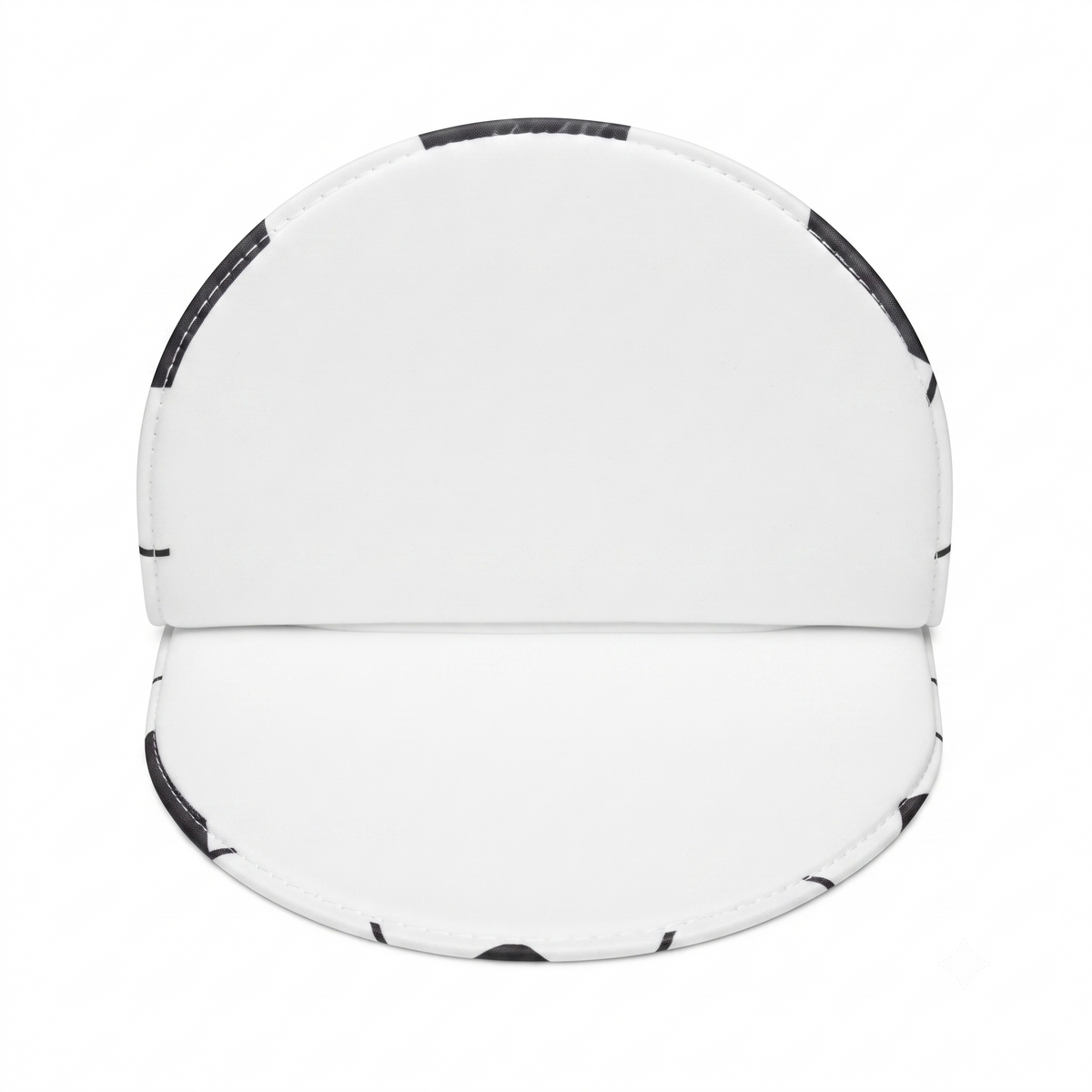 Soccer Ball D-Shaped Half-Moon Notebook (Blank / Lined)