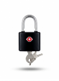 CJSJ Travel Sentry Keyed Luggage Padlock with 2 Keys – Black