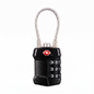 CJSJ TSA-527 TSA-Accepted 3-Digit Cable Luggage Lock – Black