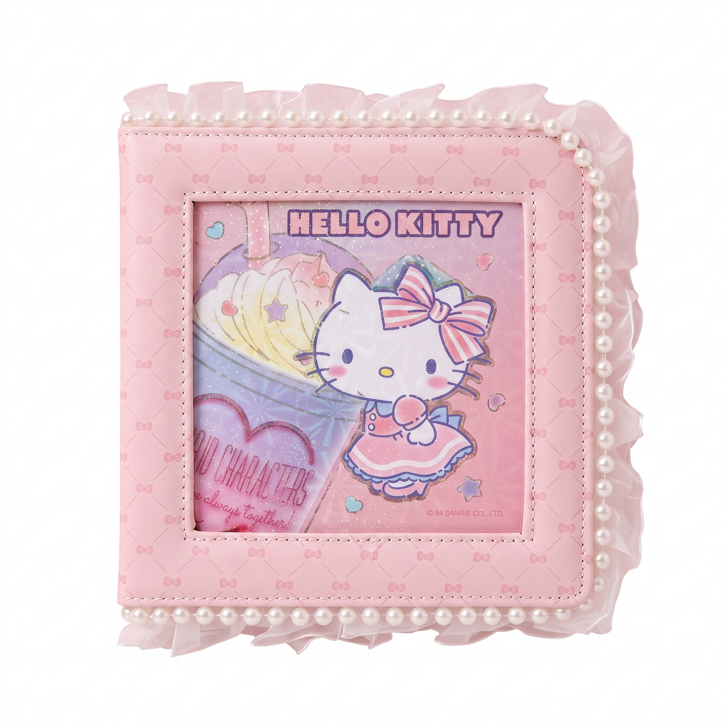 Sanrio Hello Kitty Lace Window Square Notebook – Kawaii PU Leather Journal
