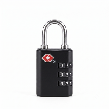 CJSJ Travel Sentry 3-Digit Combination Luggage Lock – Black