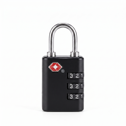 CJSJ Travel Sentry 3-Digit Combination Luggage Lock – Black