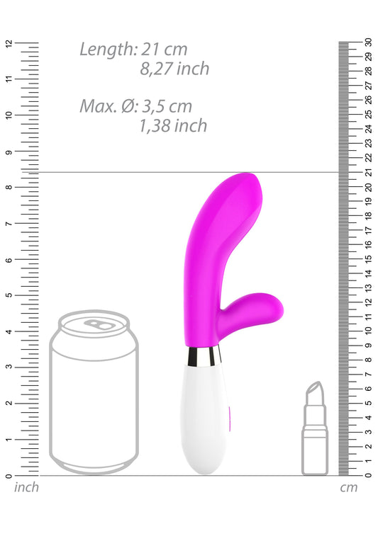 Achilles - Ultra Soft Silicone - 10 Speeds - Fuchsia