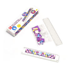 DIY Puzzle School Ruler – 15cm Building Block Modular Interlocking Scale for Kids